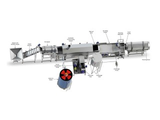 Fully Automatic Pellets Frying Line.