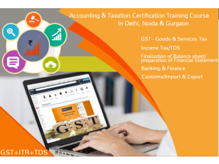 GST Institute with 100% Job Placement at SLA Institute Delhi, Accounting, Tally & Taxation Certification,