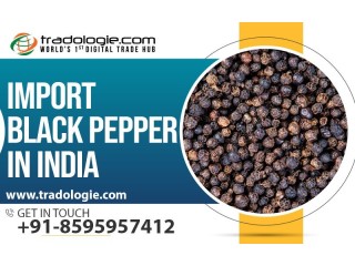 Import Black Pepper in India...