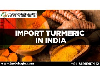 Import Turmeric in India..